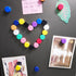 ZDZBLX 50 Pack 10 Colors Fridge Magnets - Strong, Cute Mini Magnets for Fridge, Whiteboard, Locker, Office, Crafts, Classroom...