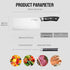 Cleaver Knife 7 Inch, Chinese Chopping Knife Cleaver, German Steel & Ergonomic ABS-Handle, Sharp Meat Cleaver for Meat Cutting Vegetable Slicing...