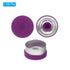 PATIKIL 13mm Flip Off Caps, 100 Pcs Flip Off Caps Flip Off Seals Flip Off Vial Seals Plastic Aluminum Caps Cover for Glass Vial, Purple...