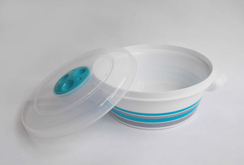 Tredoni 1L Microwave Pot Tub with Ventilation Lid - Heating & Cooking Steamer Pot (1 Liter)...