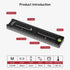 koolehaoda 180mm Quick Release Plate Rail Nodal Slide Dual Dovetail Plate with Bubble Level Compatible Arca-Swiss...