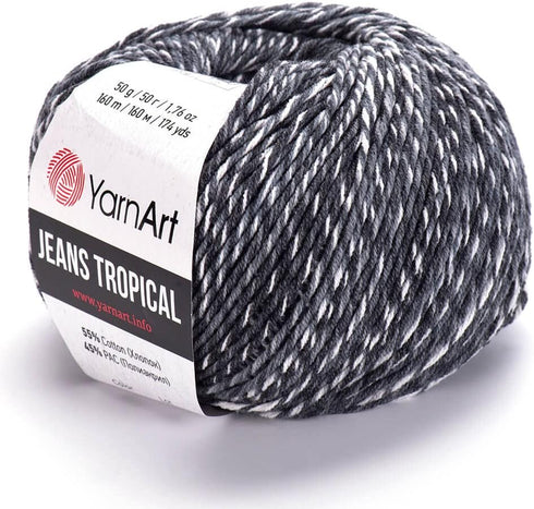 55% Cotton 45% Pac YarnArt Jeans Tropical Multicolor Sport Yarn 1 Skein/Ball 50 gr 174 yds (611)......