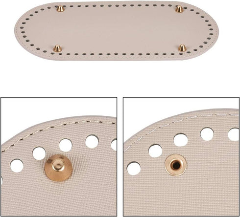 PH PandaHall 1pc Crochet Bag Bottom Oval Long Crochet Shaper Base 9.8 x 4.7" Oval Purse Bottom Bag Cushion Base with Holes for Handbag DIY Shoulde...