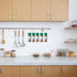 40 Spice Gripper Clips, 8 Strips Spice Racks Hold 40 Plastic Heavy Jars Bottles for Cabinet Door...