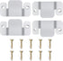 4 Pcs Sectional Couch Connectors Metal Couch Clips Sofa Connector Interlocking Furniture Connector with 10 Pcs Screws...