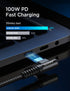 AINOPE 100W 5A USB C Cable 10FT, USB C Charger Cable, Right Angle Fast Type C Cable Fits for iPhone 15 Pro Max Plus, MacBook Air/Pro, iPad Pro, Sa...