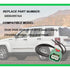Headlight Connector Wiring Harness 68064997AA Compatible with Jeep Chrysler Headlight DRL Parking Light H13 9008, Replace 68064997aa...
