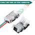 11 Pieces 3 Pin LED Strip Connectors Tunable 10 mm LED Strip Light Connectors LED Strip Connector Terminal for WS2811 WS2812B SK6812 LED Strip No ...