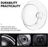 2-Pack Clear Glass Teapot Replacement Lids - Teapot Accessories with Strainer Cover for Home Kitchen Teapots and Teacups - Universal Fit...