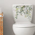 1Pc Beautiful Graffiti Stickers Green Plant Leaves Self-Adhesive Traceless Bathroom Toilet Cover Decor Decal Home Supplies Herbs Toilet Lid Decals...