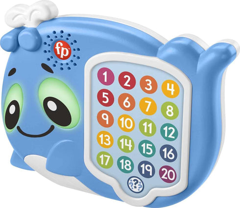 Fisher-Price Toddler Educational Toy Linkimals 1-20 Count & Quiz Whale Activity with Interactive Lights & Music for Ages 18+ Months...