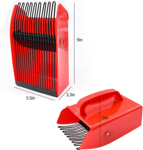 1/2/4 Pack Berry Picker, Berry Pickers and Rakes with Metallic Comb and Ergonomic Handle for Easier Berry Picking, Blueberry Rake Scoop for Bluebe...