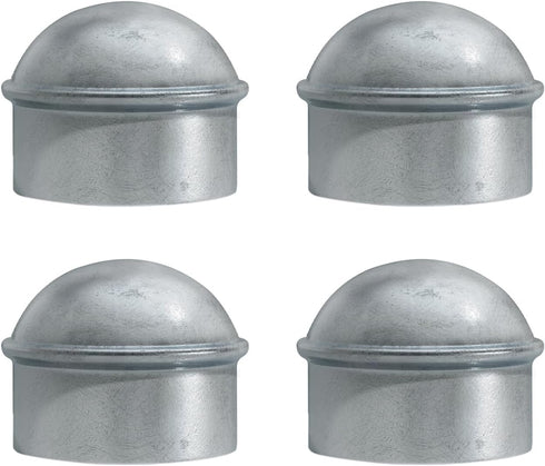 Chain Link Post Caps 1-3/8 inch, Chain Link Fence Post Caps, Galvanized Post Caps, for 1-3/8" OD Post/Pipe, Chain Link Fence Parts, 4 PCS...