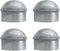 Chain Link Post Caps 1-3/8 inch, Chain Link Fence Post Caps, Galvanized Post Caps, for 1-3/8" OD Post/Pipe, Chain Link Fence Parts, 4 PCS...
