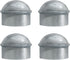 Chain Link Post Caps 1-3/8 inch, Chain Link Fence Post Caps, Galvanized Post Caps, for 1-3/8" OD Post/Pipe, Chain Link Fence Parts, 4 PCS...