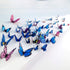 Somotersea 24PCS 3D Butterfly Wall Decal Removable Refrigerator Magnets Stickers Decor for Kids Room Decoration Home and Bedroom Art Mural Rainbow...