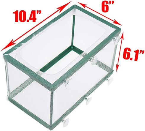 Aquarium Mesh Hatchery Breeder Plastic Frame Fish Tank Separation Breeding Net...