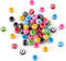 Cheriswelry 100pcs Round Rainbow Striped Acrylic Beads 10mm Chunky Ball Colorful Lined Striped Bubblegum Gumball Bead Spacers for DIY Jewelry Maki...