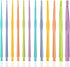 Plastic Crochet Hooks 12 pcs Different Sizes (2.0mm - 10.0mm) Crochet Needles QLRFFLJOY Colorful Crochet Hook Set DIY Yarn Weaving Tools for Scarf...