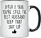 YouNique Designs 1 Year Anniversary Coffee Mug for Him, 11 Ounces, 1st Wedding Anniversary Cup For Husband, One Year, First Year, 1st Year (Black ...