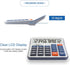 Desktop Calculator Large LCD Display 12 Digit Number Handheld Portable Pocket Basic Calculator with Big Soft Sensitive Button, Battery and Solar P...