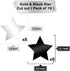 KatchOn, Black and Silver Star Hanging Swirls- Pack of 32 | Black and Silver Party Decorations | Birthday Party Decorations, Star decor for party ...