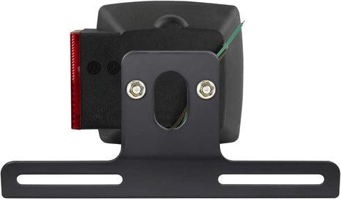 Steel Heavy Duty License Plate Holder Bracket and Light Mount for Trailers, Trucks, Cars, Certain Motorcycles with Mounting Screws, Reflective Sti...