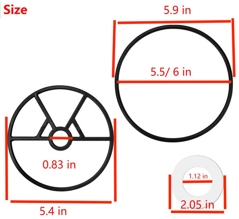 SP0714T Pool Filter Valve Seal Replacement Kit with Hayward Sp0714t Vari-Flo XL Valve and SPX0714CA O-Rings Gasket...