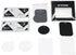 Mount Metal Plates Replacement Kits with 3M Adhensive for magnetic Car Mount Phone Holder 4 Pack (2 Rectangle 2 Round)......