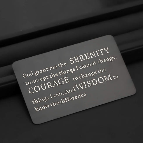 TGBJE Inspirational Wallet Card Inspirational Christian Bible Verse Gift Religious Gift Serenity Prayer Gift God Grant Me The Serenity to Accept T...