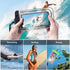 Luminescent Waterproof Phone Case Deep Water Protection IPX8 100 Feet fits all Smartphones Dark Find Function (Orange)...