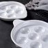 Bamboo's Grocery LoKii 6 Holes 2 Pack Ceramic Escargot Dish, Ceramic Snail Dish with Handles, Escargot Dish Diet Plates, White, 6 Inches...