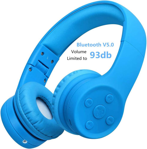 Headphones for Toddlers Bluetooth, Wireless Headphones for Toddler Baby Kids with Sharing Port, Kids Headphones with Mic for Boys Girls Travel pad...