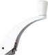 Ideal Security Fold-Down-Handle Window Cranks, Replacement for Standard Casement Window Handles with 11/32" Spline Shaft, White 2 Count, (Pack of ...