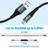 2 Pack 3FT USB C Charger Cable 60W Fast Charging, Coiled USB A to USB C Cable for Car Compatible with iPhone 15 Series, Samsung Galaxy S24 / S23 /...