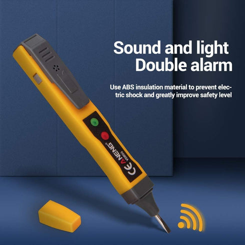 AC Voltage Detector Pen Voltage Tester Non-Contact Inductive AC/DC Voltage Tester Audible and Flashing LED Alarms,Pocket Clip Tester Tools...