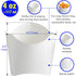 CUSINIUM [4 oz 50-Pack Small White French Fry Containers - Disposable French Fries Holders...