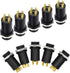 10pcs 3.5mm Mini Stereo Female Jack Socket Plug with Nuts 3.5mm Stereo Panel Mount Jack Solder Connector Headphone Audio Video Vertical Socket 4 P...