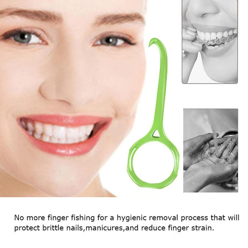 4 Pcs Remover Tool Clear Aligner Removal Tool for Invisible Removable Braces (green)...