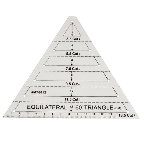 HONEYSEW Quilts Quilter's Ruler Hexagon Quilting Ruler Equilateral Traiangle Diamound (13.5 Cut-Equilateral 60°Triangle)...