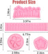 Mini Silicone Molds 4 Pcs, Flower Green Grass Garden Picket Fence Fondant Molds for Chocolate Peony Mold Cake Decoration Candy Cupcake Topper Birt...