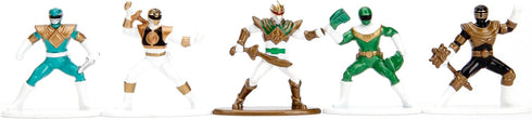 Jada Toys Power Rangers 1.65" Die-cast Metal Collectible Figures 20-Pack, Toys for Kids and Adults, Silver...