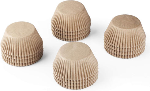 Caperci Standard Natural Cupcake Liners 500 Count, No Smell, Grease-Proof Paper Muffin Liners, Food-grade Baking Cups for Cupcakes, Muffins, Nuts...