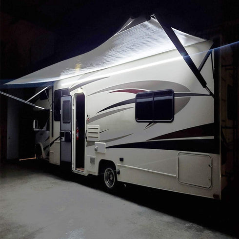 RV Led Awning Party Light, Led Awning Strip Light for Camper Motorhome Travel Trailer Concession Stands Food Trucks, Light Up Canopy Area for BBQ ...