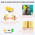 AA Ni-Cd 1.2V 2/3AA 600mAh Rechargeable Battery - 12pcs yellow...