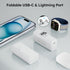 Mini Portable Charger 5000mAh, Magnetic Small Power Bank for Apple Watch, Fast Charging Battery Pack with Built in Foldable USB Connectors for iPh...