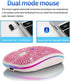 Bluetooth Mouse,Bling Dazzling 2.4GHz Rechargeable Wireless Mouse Slim Mouse with USB Receiver, Compatible with Notebook, PC, Laptop, Computer, Ma...