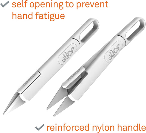 Slice Self-Opening Rotary Scissors Self-Opening Scissors Finger-Friendly Blade Lasts up to 11x Longer Than Steel, 1 Pack, Never Rusts...