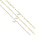 KEIAOUE 16.4 Feet Stainless Steel Paperclip Chains for Jewelry Making Gold Plated Bulk Bracelet Necklace Chain with Lobster Clasps and Jump Rings ...