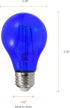 SYLVANIA LED Blue Glass Filament A19 Light Bulb, Efficient 4.5W, 40W Equivalent, Dimmable, E26 Medium Base - 1 Pack (40304)...
